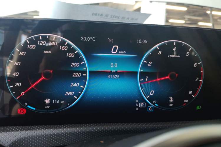 Used Mercedes-Benz A-Class 2022 A 180 L Sport Sedan Odometer Close Up