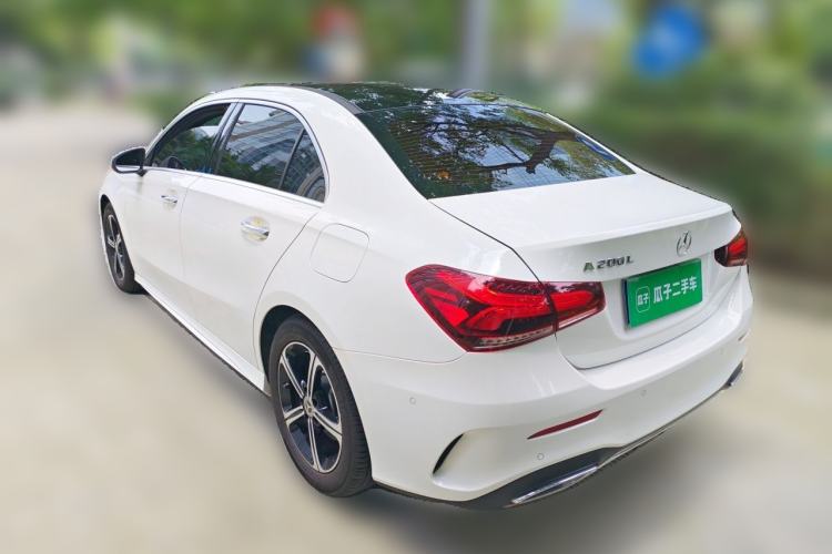 Used Mercedes-Benz A-Class 2022 Revised Version A 200 L Sport Sedan Fashionable Style Rear Left 45 Deg