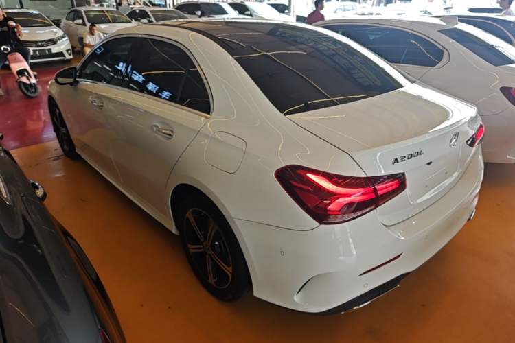 Used Mercedes-Benz A-Class 2022 Revised Version A 200 L Sport Sedan Fashionable Style Rear Left 45 Deg