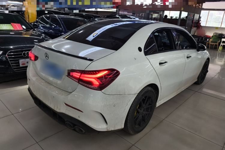 Used Mercedes-Benz A-Class 2022 Revised Version A 200 L Sport Sedan Fashionable Style Rear Right 45 Deg
