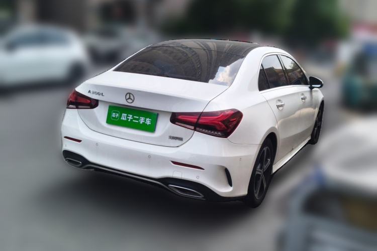 Used Mercedes-Benz A-Class 2022 Revised Version A 200 L Sport Sedan Fashionable Style Rear Right 45 Deg