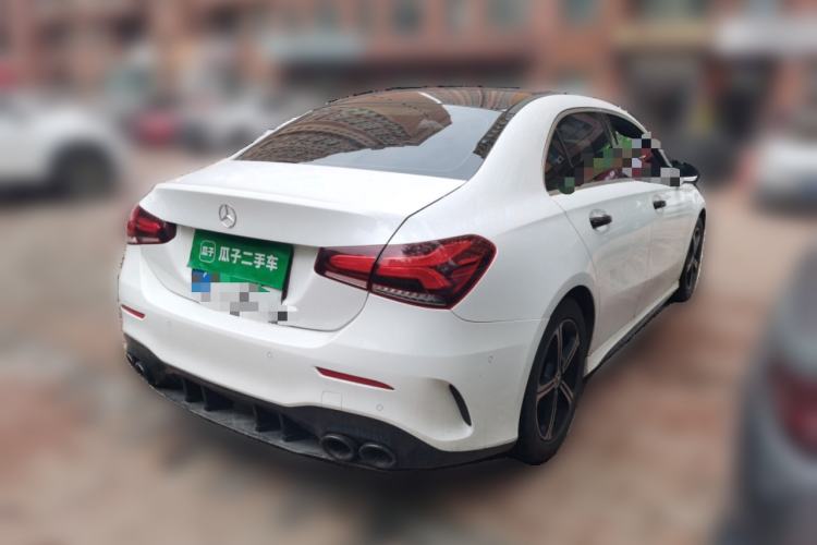 Used Mercedes-Benz A-Class 2022 Revised Version A 200 L Sport Sedan Fashionable Style Rear Right 45 Deg