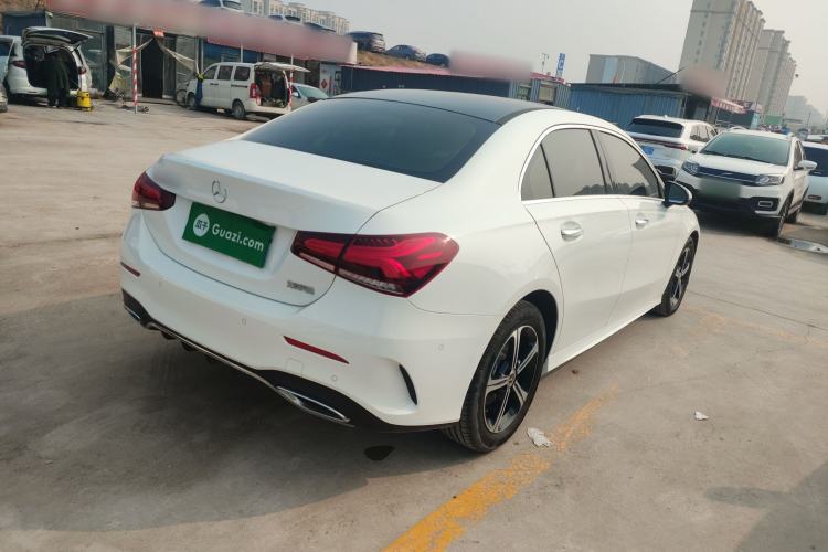 Used Mercedes-Benz A-Class 2022 Revised Version A 200 L Sport Sedan Fashionable Style Rear Right 45 Deg
