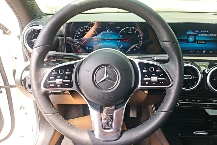 Used Mercedes-Benz A-Class 2022 Restyled A 200 L Sport Sedan Dynamic Version Steering Wheel