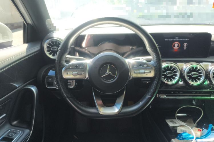 Used Mercedes-Benz A-Class 2022 Second Facelift A 200 L Sport Sedan Fashion Version Steering Wheel