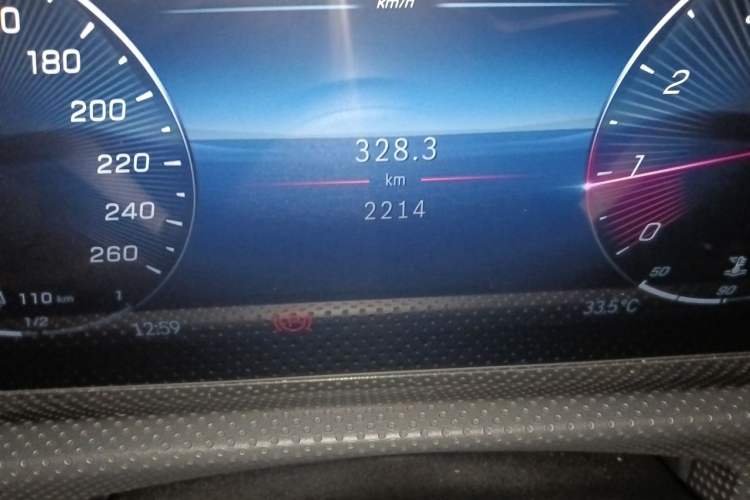 Used Mercedes-Benz A-Class 2023 A 180 L Odometer Close Up