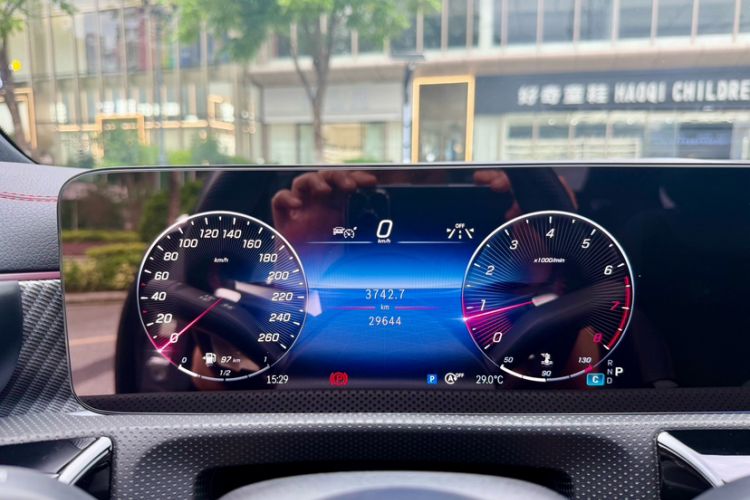Used Mercedes-Benz A-Class 2023 A 200 L Fashion Model Odometer Close Up