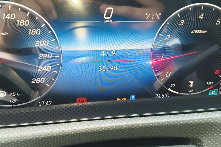 Used Mercedes-Benz A-Class 2023 A 200 L Fashion Model Odometer Close Up