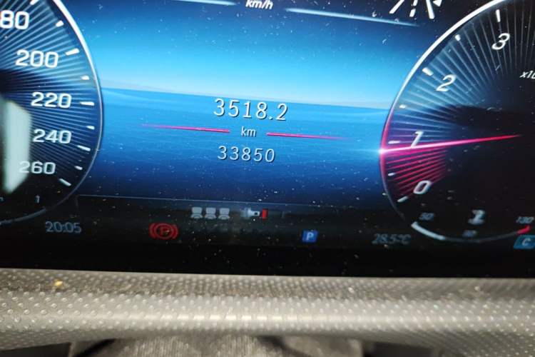 Used Mercedes-Benz A-Class 2023 A 200 L Fashion Model Odometer Close Up