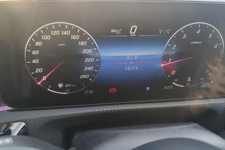 Used Mercedes-Benz A-Class 2023 A 200 L Fashion Model Odometer Close Up