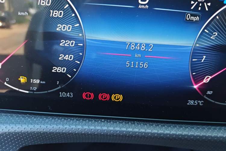Used Mercedes-Benz A-Class 2023 A 200 L Fashion Model Odometer Close Up