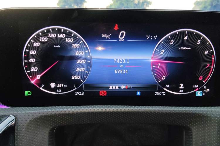 Used Mercedes-Benz A-Class 2023 A 200 L Fashion Model Odometer Close Up