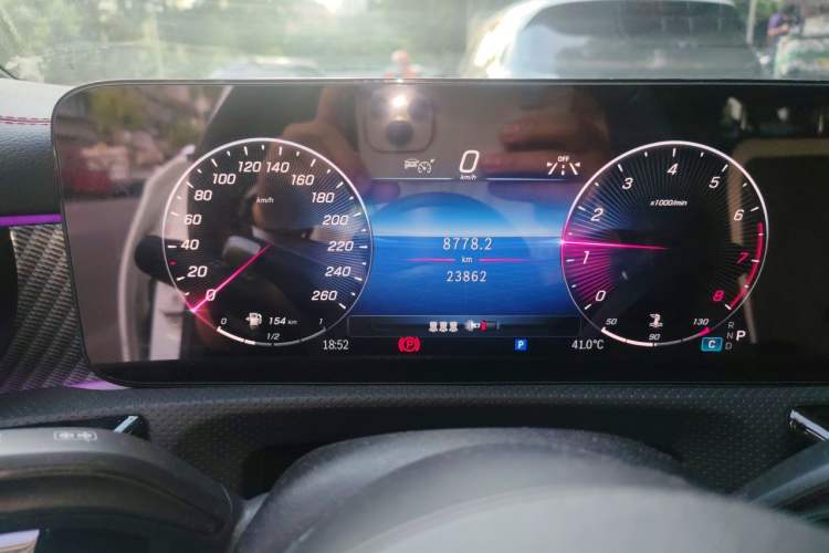 Used Mercedes-Benz A-Class 2023 A 200 L Fashion Model Odometer Close Up