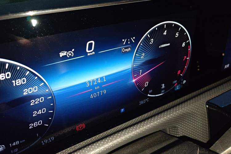 Used Mercedes-Benz A-Class 2023 A 200 L Fashion Model Odometer Close Up