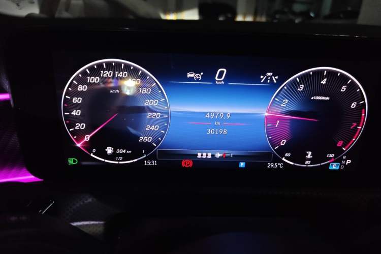 Used Mercedes-Benz A-Class 2023 A 200 L Fashion Model Odometer Close Up