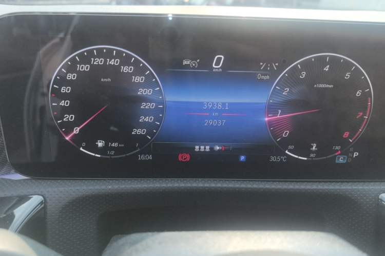 Used Mercedes-Benz A-Class 2023 A 200 L Fashion Model Odometer Close Up