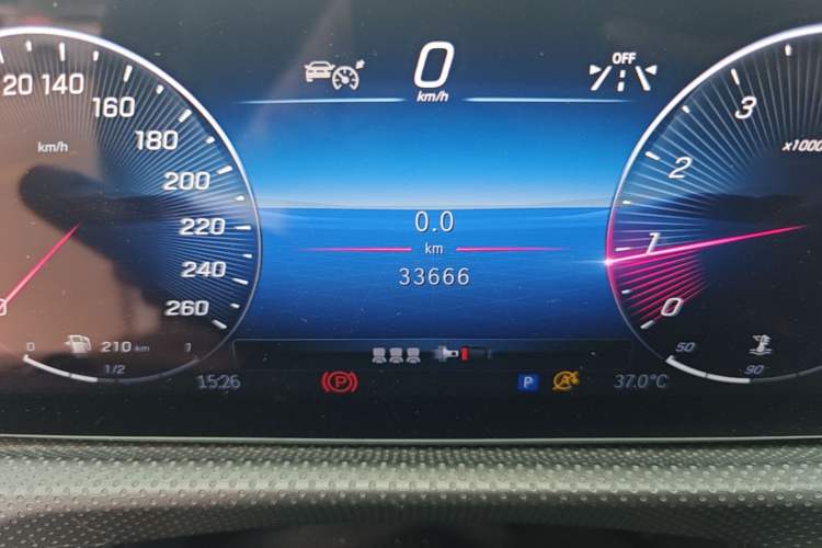 Used Mercedes-Benz A-Class 2023 A 200 L Fashion Model Odometer Close Up