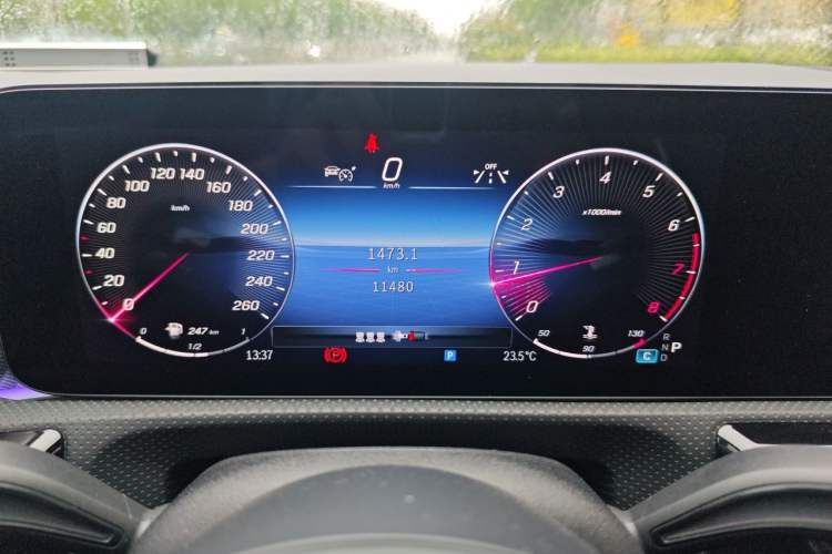 Used Mercedes-Benz A-Class 2023 A 200 L Fashion Model Odometer Close Up
