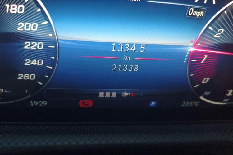 Used Mercedes-Benz A-Class 2023 A 200 L Fashion Model Odometer Close Up