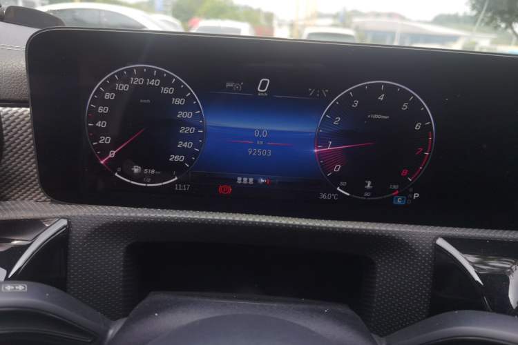 Used Mercedes-Benz A-Class 2023 A 180 L Odometer Close Up