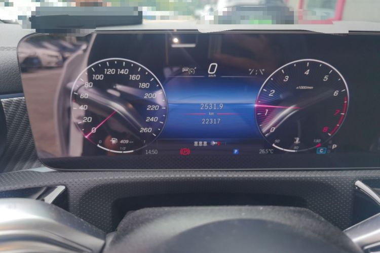 Used Mercedes-Benz A-Class 2023 A 200 L Fashion Model Odometer Close Up