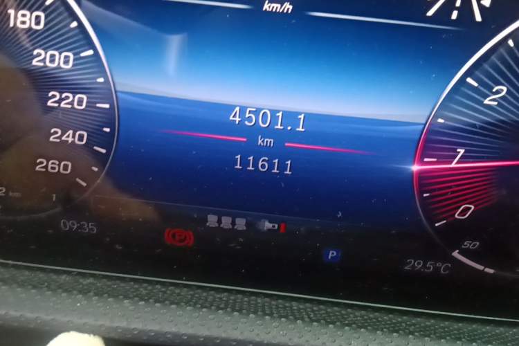 Used Mercedes-Benz A-Class 2023 A 200 L Fashion Model Odometer Close Up