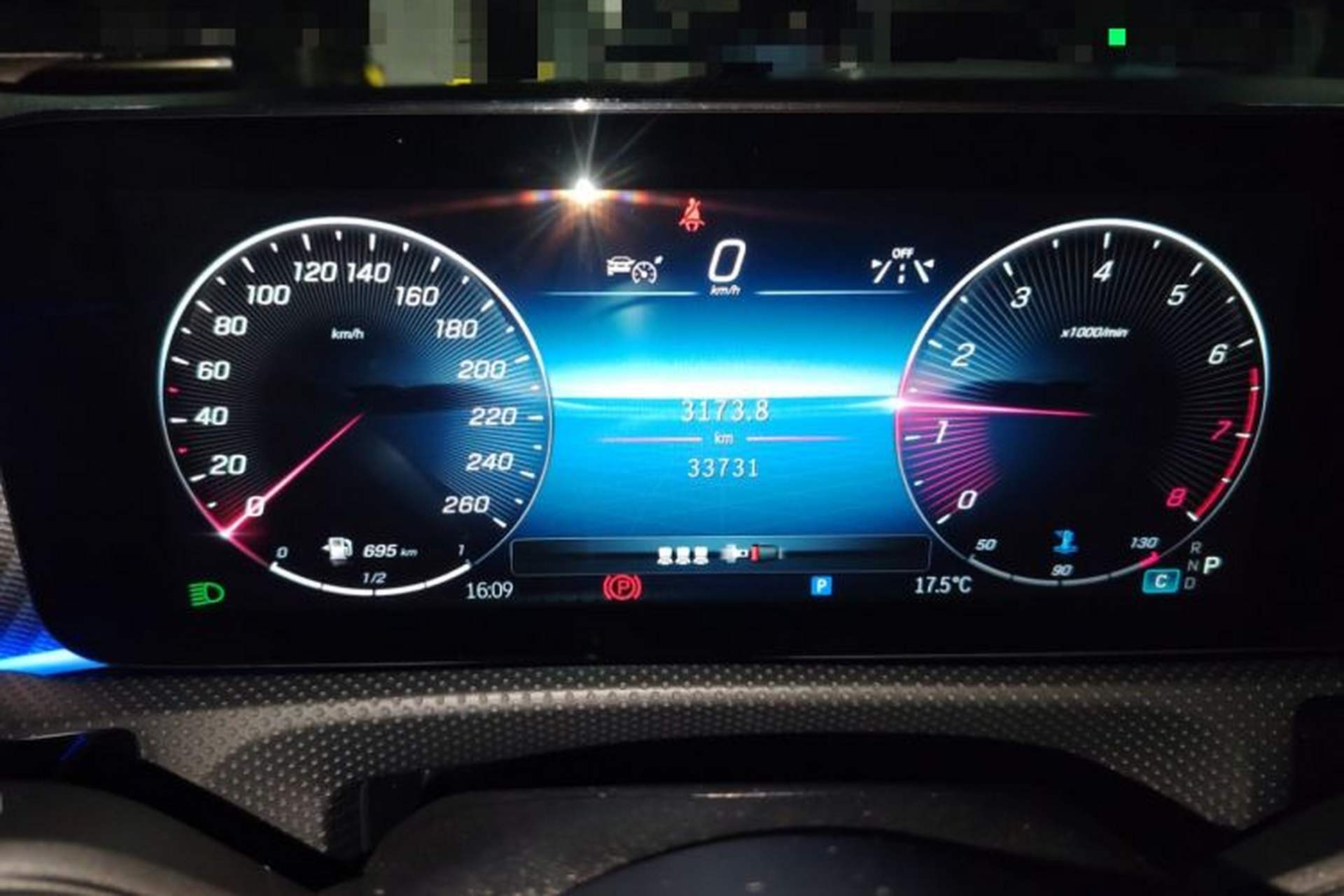 Used Mercedes-Benz A-Class 2023 A 200 L Fashion Model Odometer Close Up