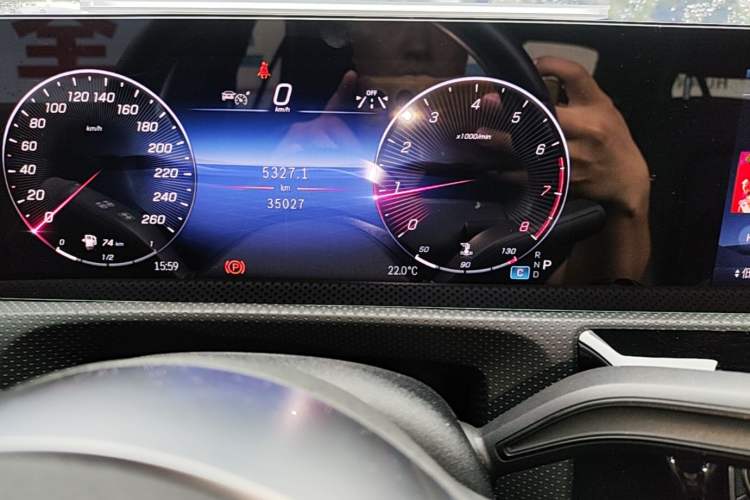 Used Mercedes-Benz A-Class 2023 A 180 L Odometer Close Up