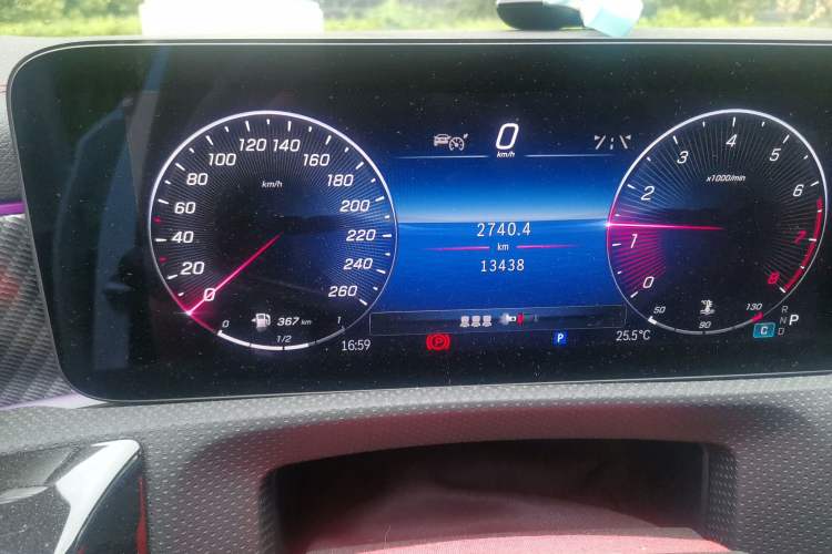 Used Mercedes-Benz A-Class 2023 A 200 L Fashion Model Odometer Close Up