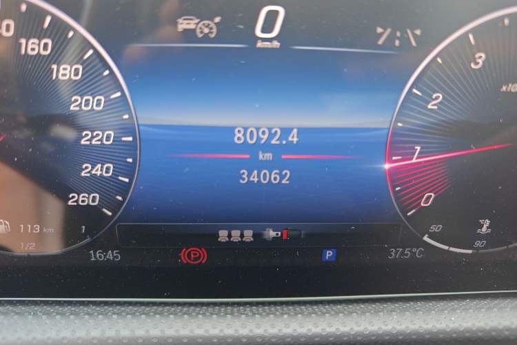Used Mercedes-Benz A-Class 2023 A 200 L Fashion Model Odometer Close Up