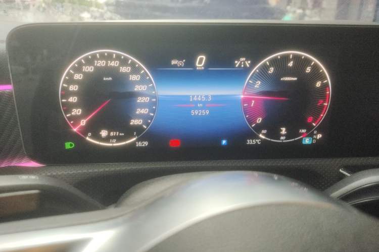 Used Mercedes-Benz A-Class 2023 A 200 L Dynamic Model Odometer Close Up