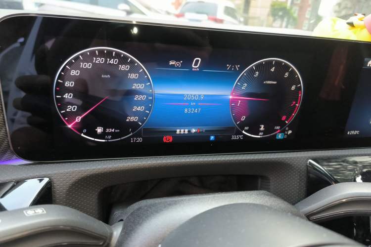 Used Mercedes-Benz A-Class 2023 A 200 L Fashion Model Odometer Close Up