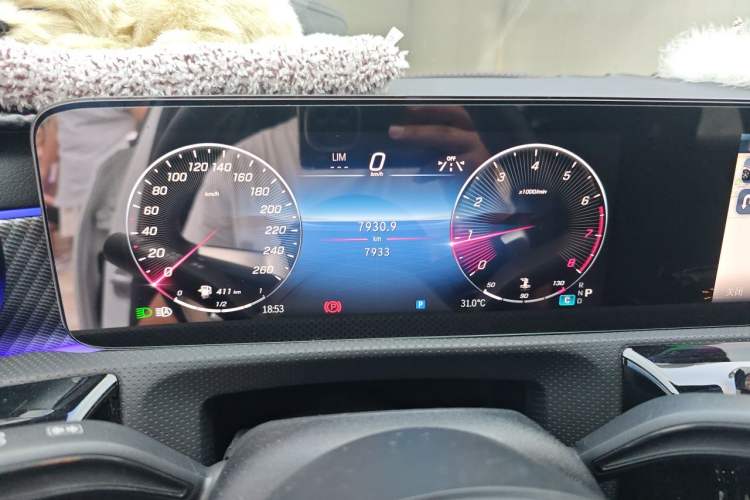Used Mercedes-Benz A-Class 2023 A 200 L Fashion Model Odometer Close Up