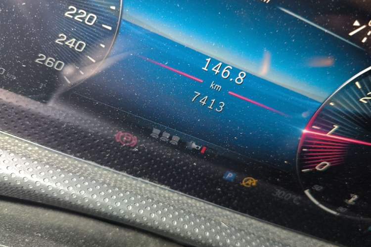 Used Mercedes-Benz A-Class 2023 A 200 L Fashion Model Odometer Close Up