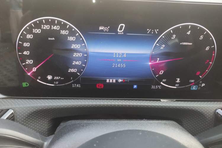 Used Mercedes-Benz A-Class 2023 A 200 L Fashion Model Odometer Close Up