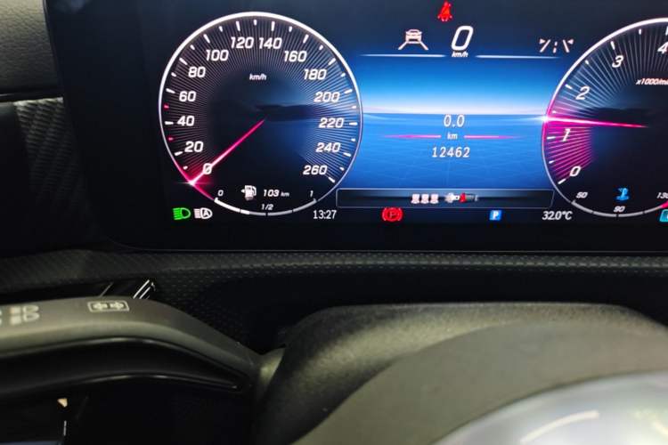 Used Mercedes-Benz A-Class 2023 A 200 L Dynamic Model Odometer Close Up