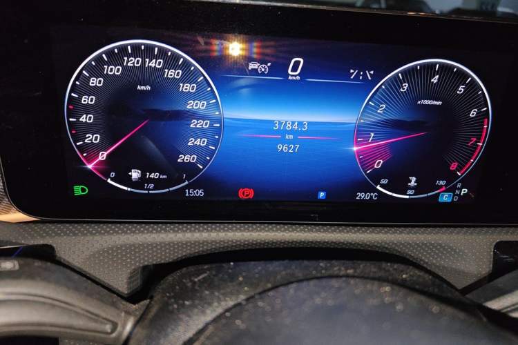Used Mercedes-Benz A-Class 2024 A 200 L Fashion Model Odometer Close Up