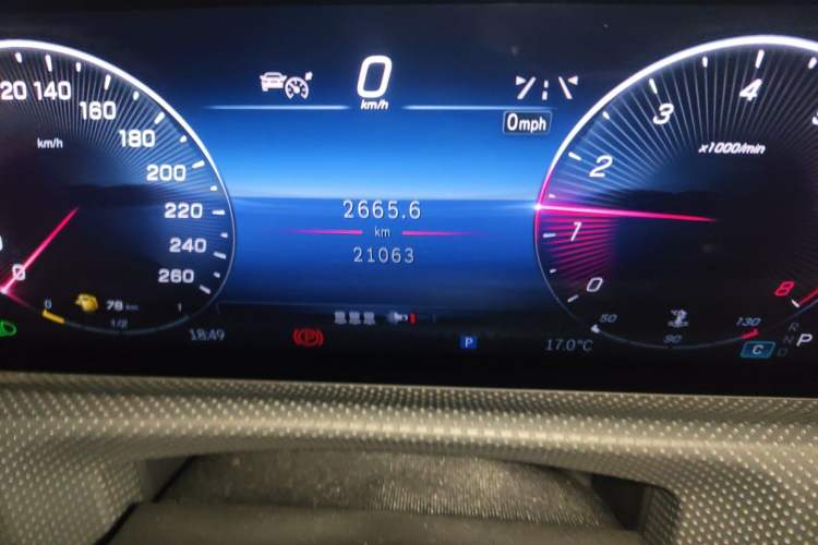 Used Mercedes-Benz A-Class 2024 A 200 L Dynamic Edition Odometer Close Up