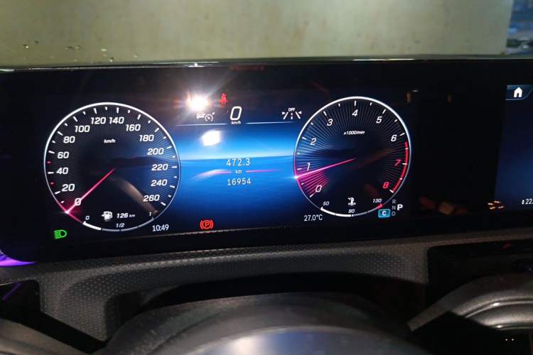 Used Mercedes-Benz A-Class 2024 Updated A 180 L Odometer Close Up