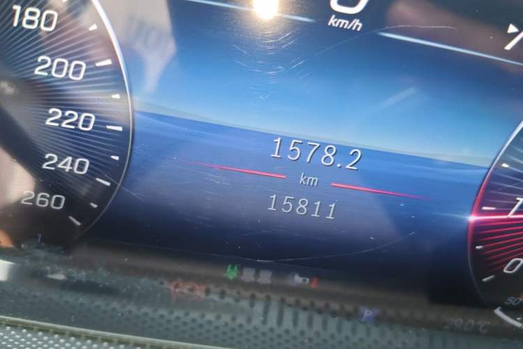 Used Mercedes-Benz A-Class 2024 A 200 L Fashion Model Odometer Close Up