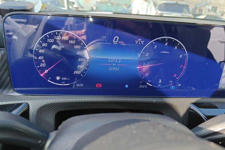 Used Mercedes-Benz A-Class 2024 A 200 L Fashion Model Odometer Close Up