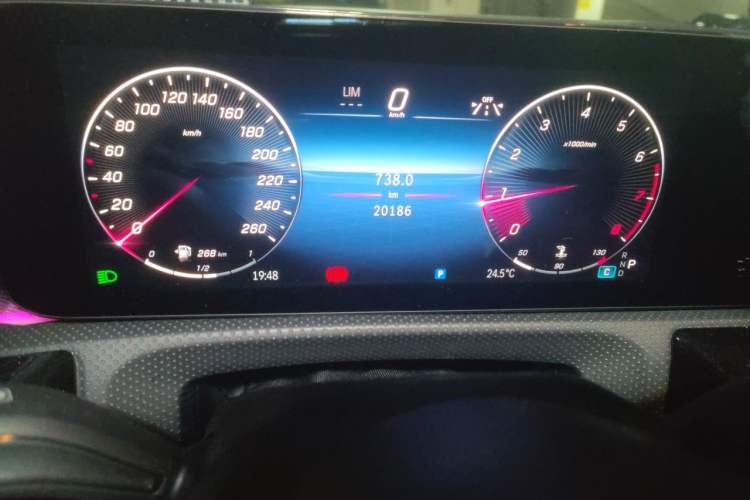 Used Mercedes-Benz A-Class 2024 A 200 L Fashion Model Odometer Close Up