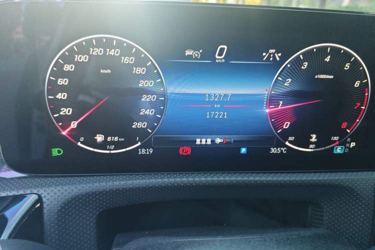 Used Mercedes-Benz A-Class 2024 A 200 L Fashion Model Odometer Close Up