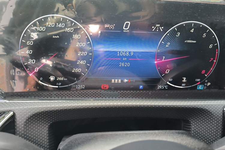 Used Mercedes-Benz A-Class 2024 A 200 L Fashion Model Odometer Close Up