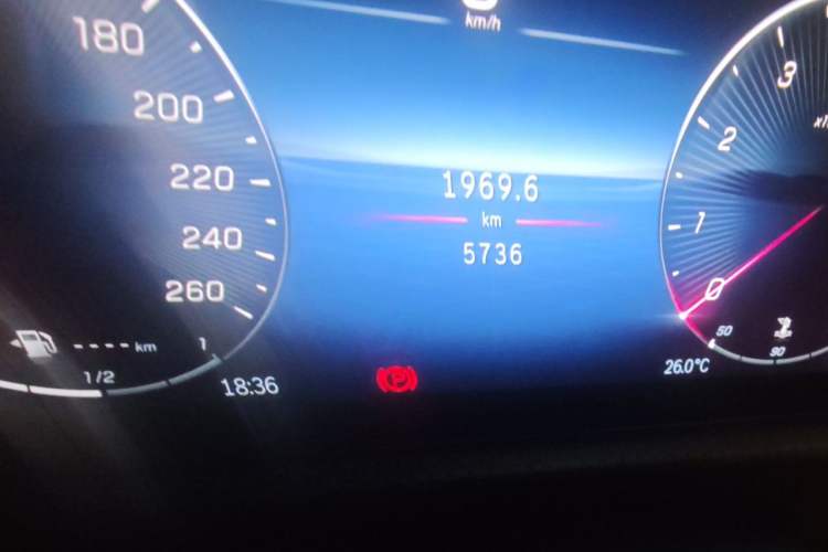 Used Mercedes-Benz A-Class 2024 Updated A 180 L Odometer Close Up