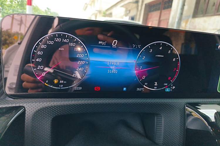 Used Mercedes-Benz A-Class 2024 A 200 L Fashion Model Odometer Close Up
