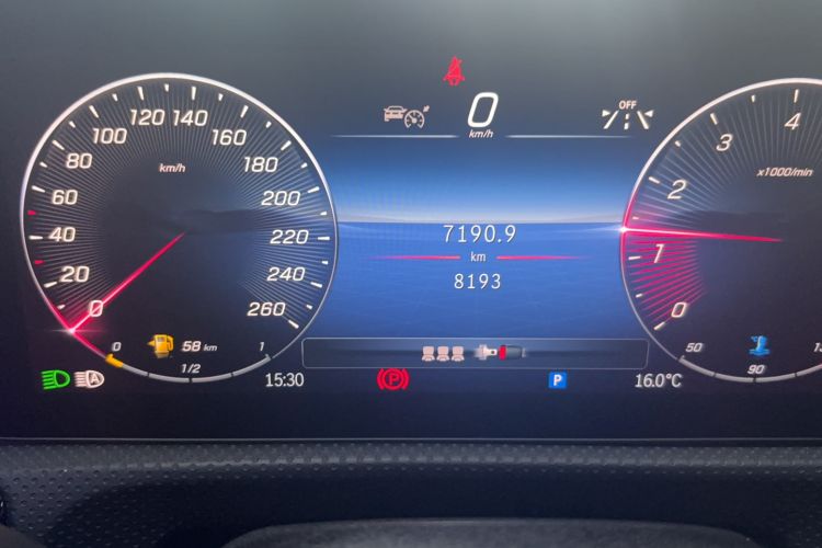 Used Mercedes-Benz A-Class 2025 A 200 L Fashion Model Odometer Close Up