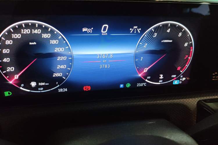 Used Mercedes-Benz A-Class 2025 A 200 L Fashion Model Odometer Close Up