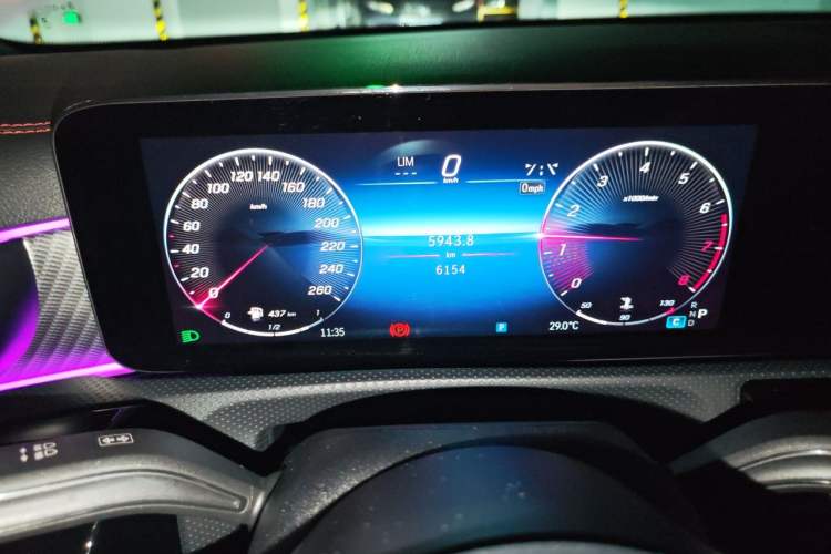 Used Mercedes-Benz A-Class 2025 A 200 L Fashion Model Odometer Close Up