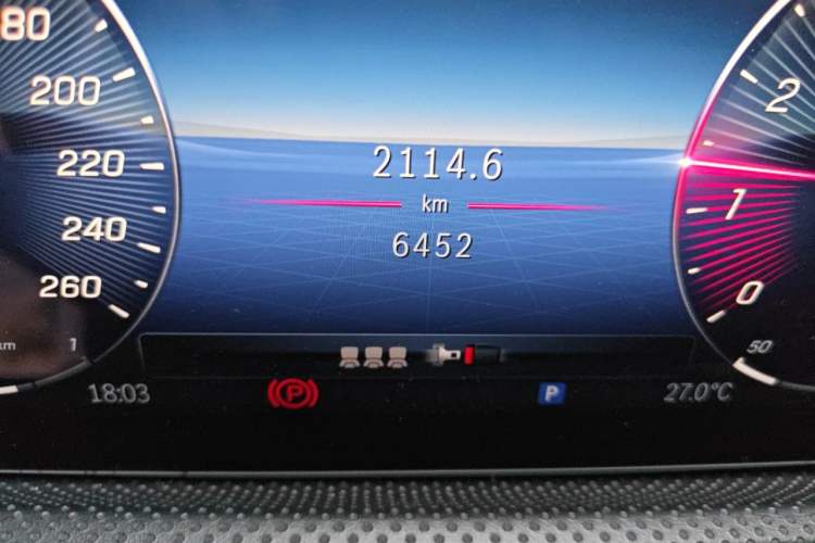 Used Mercedes-Benz A-Class 2025 A 200 L Fashion Model Odometer Close Up